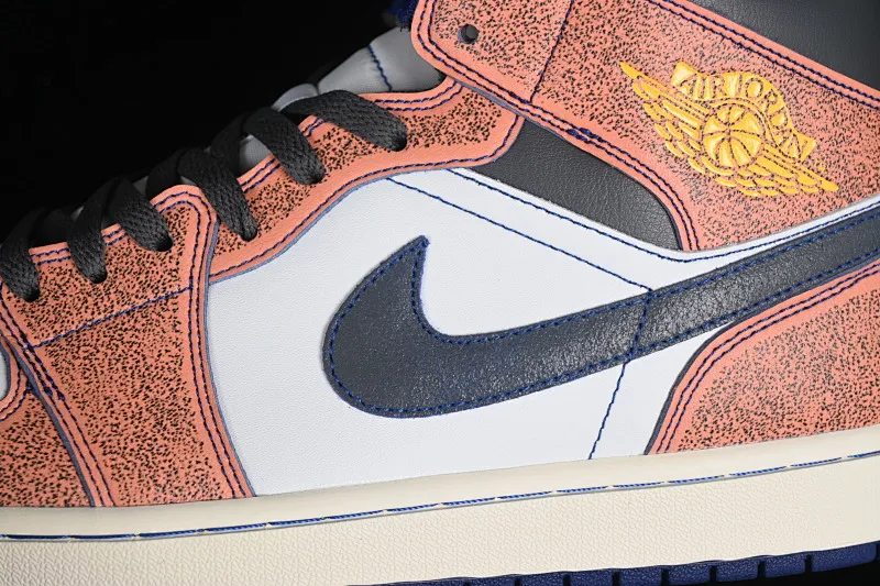 All categories Air Jordan Jordan series basketball shoes Air Jordan 1 Mid Air Jordan 1 Mid "Flight Vintage" AJ1 Joe 1 washed color Chinese culture basketball shoes FV3619-106